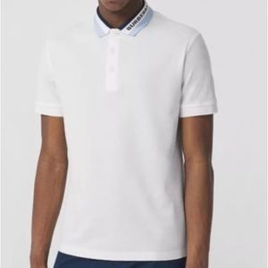 Burberry | Plain Cotton Short Sleeves Logo Luxury Polos